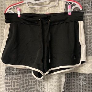 Danskin Now Black and White Athletic Shorts